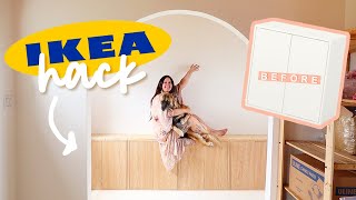 IKEA Hack  DIY Fluted EKET Cabinets [upl. by Aretha701]