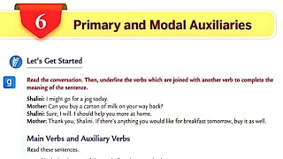 Primary and Modal Auxiliaries  Ch06  Class07  Collins English grammar and composition book [upl. by Eednahs]