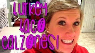 TURKEY TACO CALZONE RECIPE  Cooking with Katiepie [upl. by Sonnie]