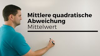 Mittlere quadratische Abweichung vom Mittelwert Häufigkeitsverteilung  Mathe by Daniel Jung [upl. by Anelis]