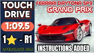 Asphalt 9 Ferrari Daytona Grand Prix Round 1 Touch Drive 1 star OC Arc De Triomphe With Instructions [upl. by Atnahsa]