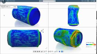 SIMULIA 3DEXPERIENCE Platform  Postbuckling Behaviour [upl. by Llenrup422]