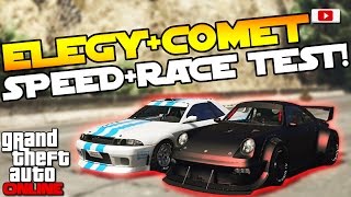 GTA 5 Online ImportExport Update 🚘😲Comet  Elegy Retro Custom Speed  Race Test🚘😲 PS4 Gameplay [upl. by Neville]