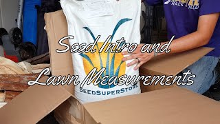 Lawn Update 11  Seed Intro and Lawn Measurements [upl. by Yadahs523]