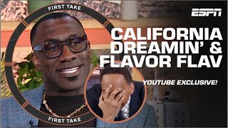 Stephen A amp Shannon Sharpe CANNOT WATCH Flavor Flav’s National Anthem 😂  First Take YT Exclusive [upl. by Chapen]