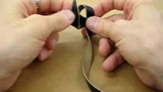 Tying knot for tefillin shel yad  step 2  right handed [upl. by Ciapha]