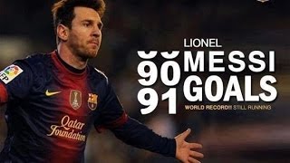 Lionel Messi  Bir Yılda 91 Gol 2012  Guinness Dünya Rekoru • HD [upl. by Okime]