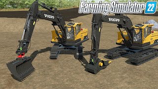 FS22 🚧 Excavator Tool Pack 🚧 Farming Simulator 22 Mods [upl. by Yajnas378]