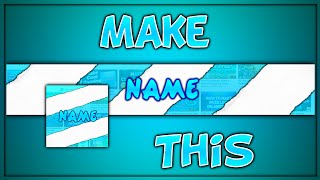 HOW TO MAKE COOL YOUTUBE PROFILE amp BANNER ON ANDROID PS TOUCH [upl. by Einnim]