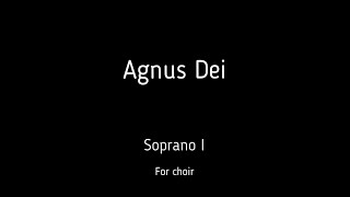 Choirchór S Barber  Agnus Dei  Soprano I  score [upl. by Athal]