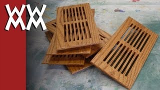 Making furnace vent register covers [upl. by Codel]