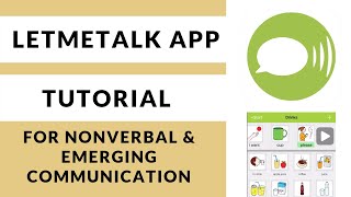 How To Use Let Me Talk App  Free AAC Talker App [upl. by Franny]