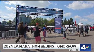 2024 LA Marathon preparations being made [upl. by Knarf]