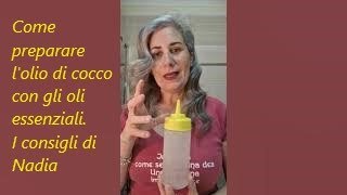 Indicazioni su come applicare gli oli sui capelli  Olio di cocco  olio essenziale [upl. by Aiekam]