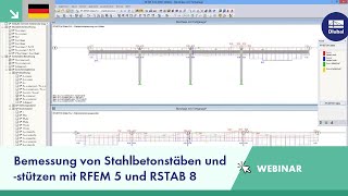 Webinar Bemessung von Stahlbetonstäben und stützen mit RFEM 5 und RSTAB 8 [upl. by Odnumyar]