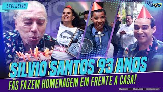 EXCLUSIVO SILVIO SANTOS RECEBE HOMENAGEM DOS FÃS EM SUA CASA E REVELA VOLTAR PARA A TV I 223 [upl. by Harp]