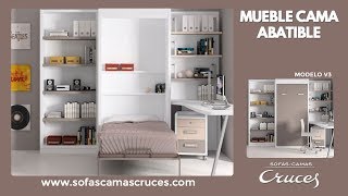 Mueble cama abatible en vertical [upl. by Frolick387]