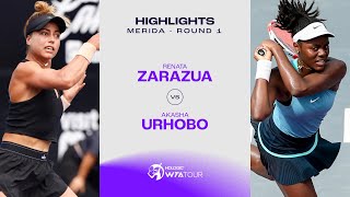 Renata Zarazua vs Akasha Urhobo  2024 Mérida Round 1  WTA Match Highlights [upl. by Sykleb514]