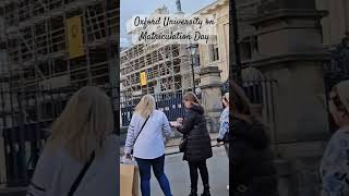 Matriculation day at Oxford graduation oxford oxforduniversity bestvideo [upl. by Arikal]