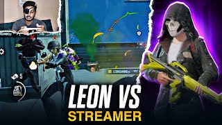 Leon vs Streamer  BGMI Fastest 4 Finger Player  Ace dominator lobby [upl. by Nilla]