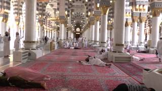 Hajj 2013  Madinah  Masjid Nabawi Interior [upl. by Sill]