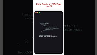 Using ReactJs in HTML Website [upl. by Zischke457]