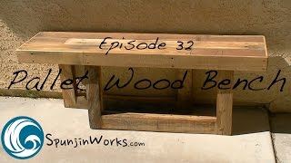 EASY Pallet Wood Bench from 3 PALLETS  DIY Ep 32 [upl. by Assirrac720]