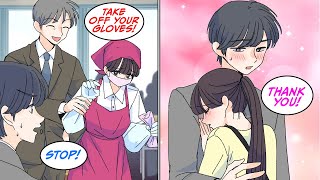 Manga Dub My boss was always harassing this girl in the cafeteria but then… RomCom [upl. by Fraase261]