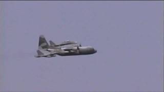 CF18  C130 Mid Air Refueling Simulation  1996 Cleveland National Air Show [upl. by Nguyen380]