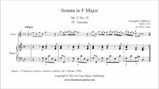 Corelli  Sonata Op 5 No 10 45  Gavotta [upl. by Monroy]