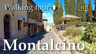 Montalcino Tuscany Italy【Walking Tour】History in Subtitles  4K [upl. by Appleby]