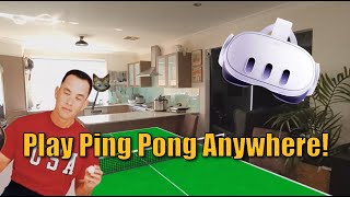 Meta Quest 3  Spatial Computing Ping Pong  Eleven Table Tennis [upl. by Rimahs]