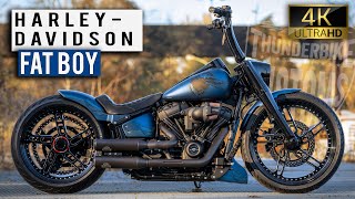 Thunderbike Fat Back  customized HarleyDavidson Fat Boy 4K [upl. by Ocramed]