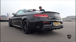 2018 MercedesAMG C63 S Cabriolet SOUNDS REVS Launch Control amp More [upl. by Kotz661]