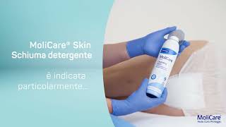 MoliCare Skin Schiuma Detergente  guida allutilizzo [upl. by Yelnikcm]