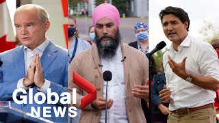 Canada election Liberals fall Conservatives remain steady as poll shows race remains neckandneck [upl. by Laud]