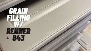 Backrolling Renner 643 Primer Into Wood Grain [upl. by Marsland]