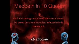 Macbeth in 10 Quotes 9 [upl. by Bamberger775]