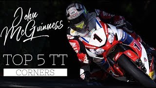 McGuinness Top 5 Isle of Man TT corners [upl. by Uel]