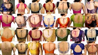 😱 Stunning Back Neck Blouse Designs Elevate Your Ethnic Style in 2024 [upl. by Yrrag]