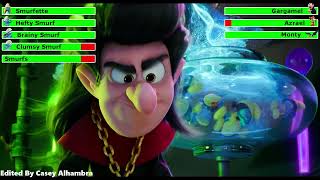 Smurfs The Lost Village 2017 Final Battle with healthbars 12 [upl. by Anyrb]