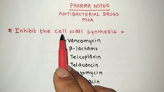 ANTIBACTERIAL DRUGS MOA4  RRB PHARMACIST EXAM  GPAT  ESIC  PART58 [upl. by Eiltan562]