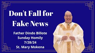 Fr Dindo Billote Dont Fall for Fake News [upl. by Girish142]