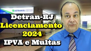 Detran RJ Licenciamento 2024 IPVA e Multas [upl. by Aryhs]