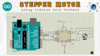 Stepper Motor Interface using Arduino with Proteus  Stepper Motor  Arduino  Proteus [upl. by Brear]