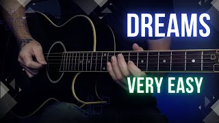 Fleetwood Mac  Dreams  Easy Guitar Lesson Tutorial with ChordsTabs and Lyrics [upl. by Macy31]