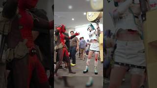 Deadpool tries to rizz up ABA deadpool guiltygear cosplay [upl. by Tamas779]