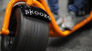 skooza® K1 Fat Tire Scooter Launch 2018 San Diego Auto Show [upl. by Schargel]