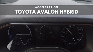 2019 Toyota Avalon Hybrid  ACCELERATION [upl. by Daloris892]