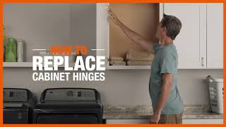 How to Replace Cabinet Hinges  The Home Depot [upl. by Elorac429]